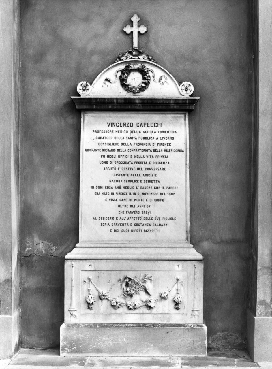 monumento funebre - manifattura fiorentina (sec. XIX)