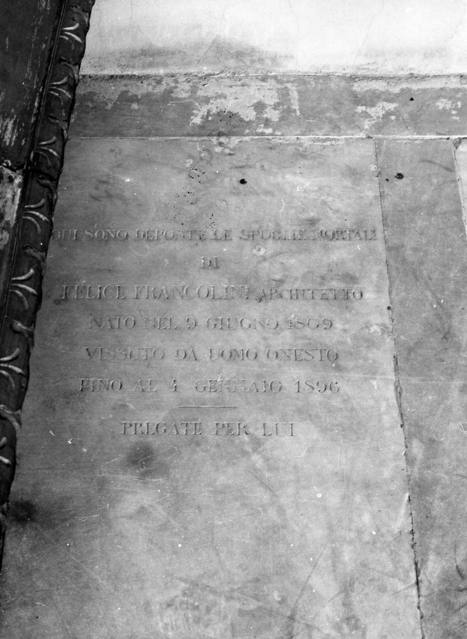 lapide tombale - manifattura fiorentina (sec. XIX)