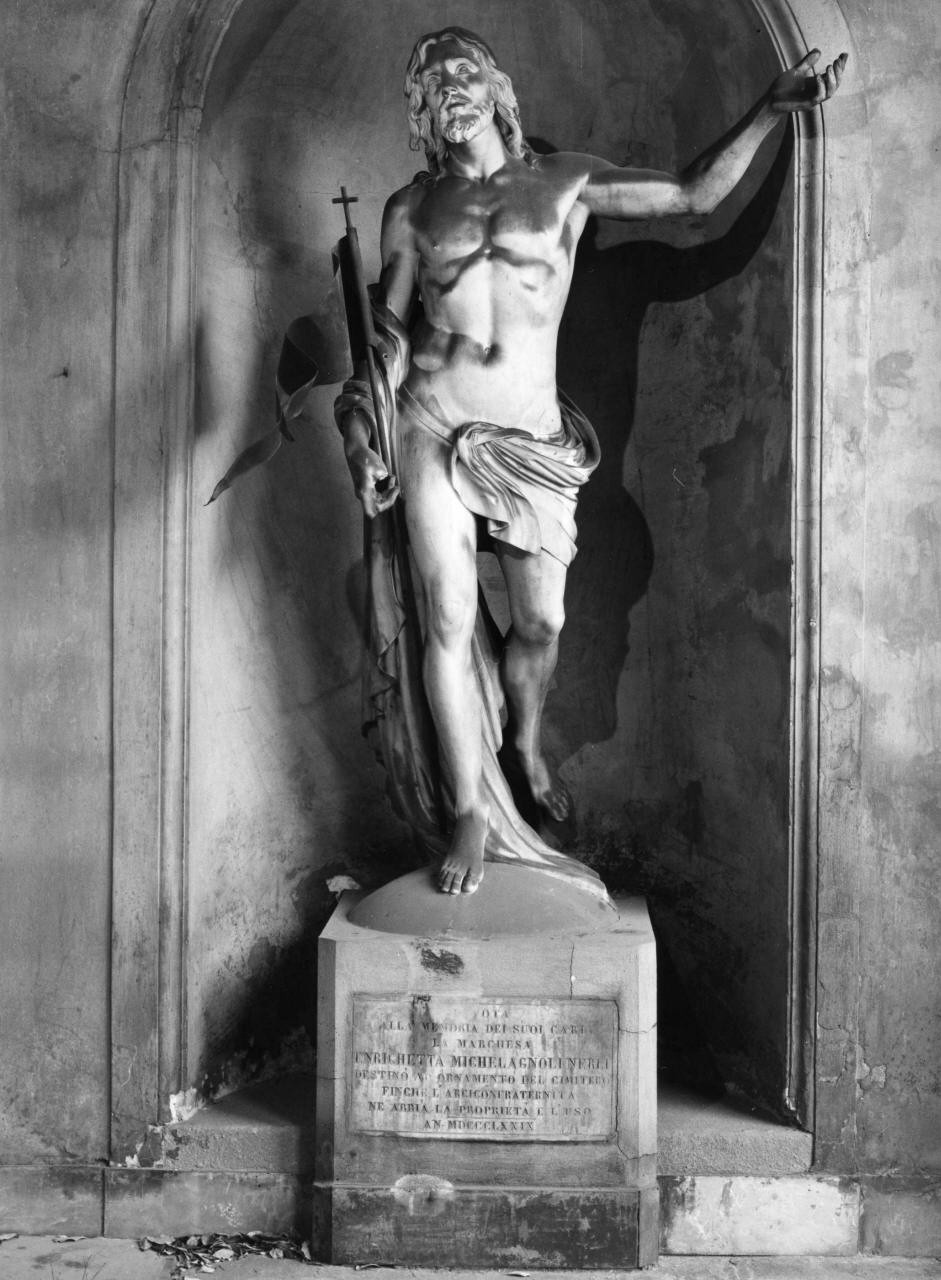 Cristo risorto (scultura) di Fabbrucci Luigi (sec. XIX)