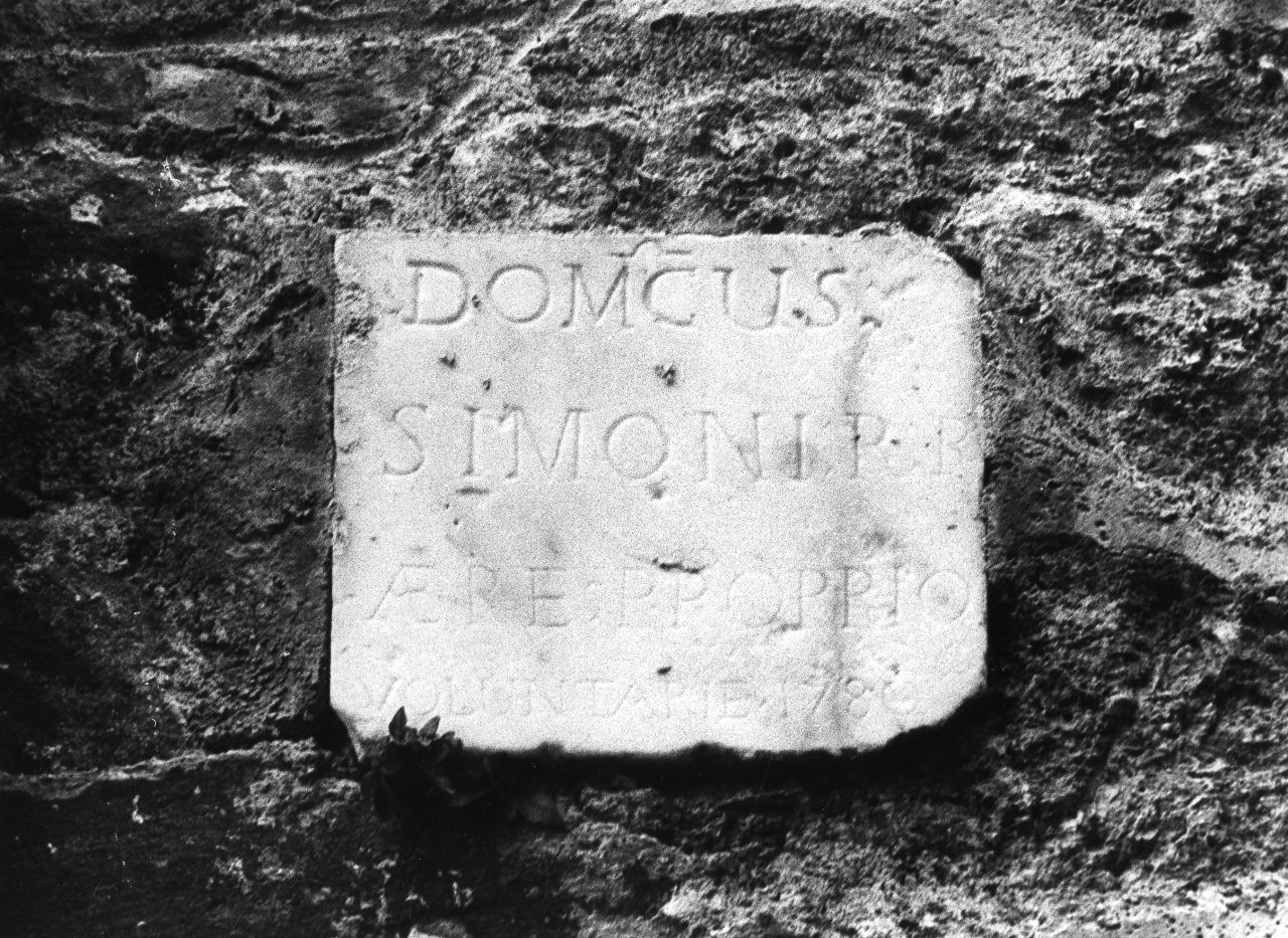 lapide - manifattura toscana (sec. XVIII)