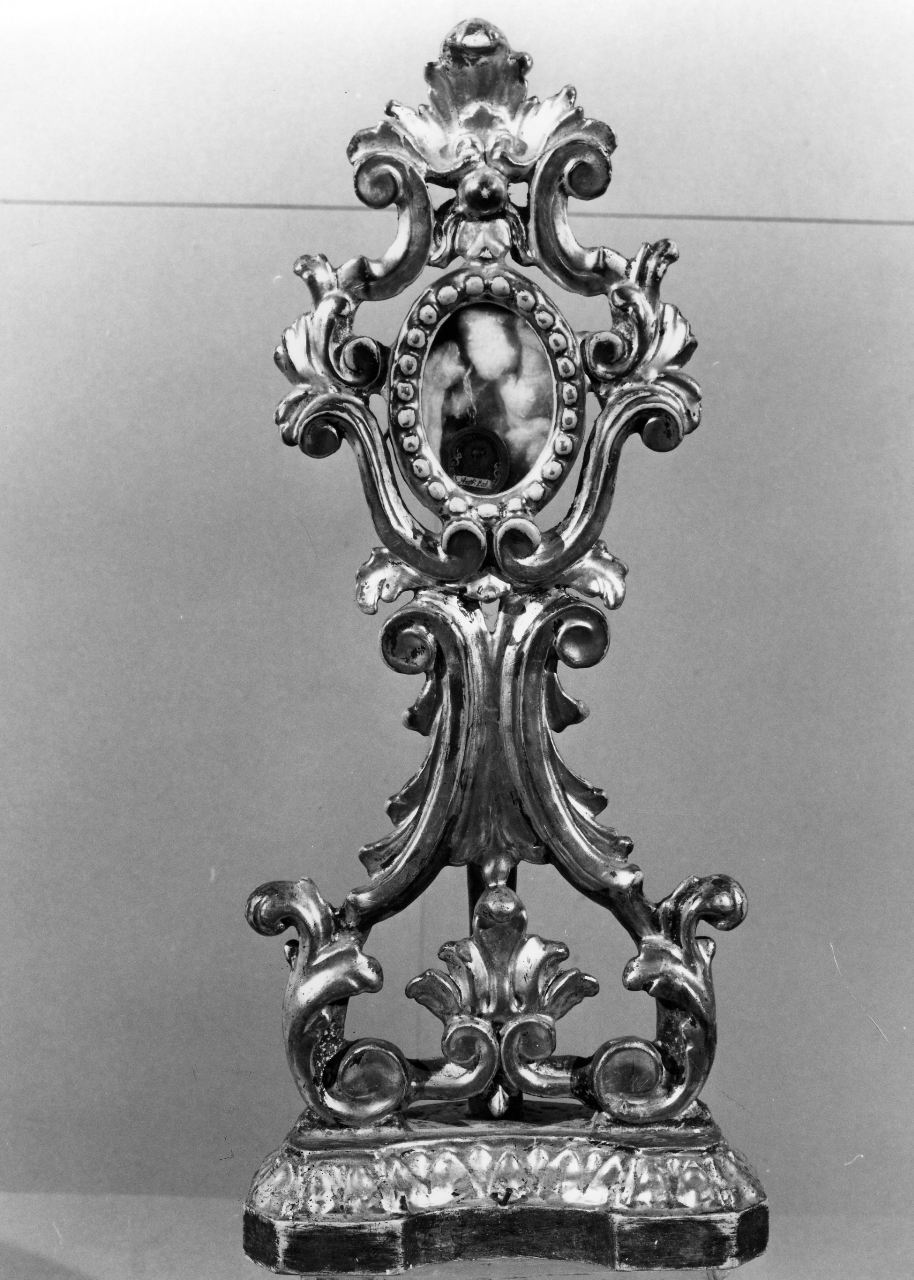reliquiario - a ostensorio - manifattura toscana (secc. XIX/ XX)