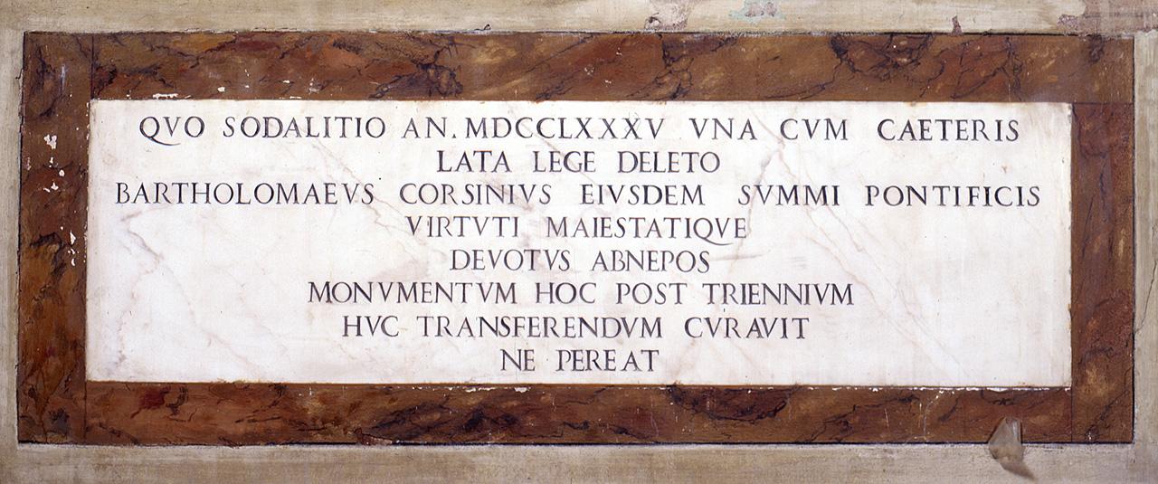lapide - produzione fiorentina (sec. XIX)