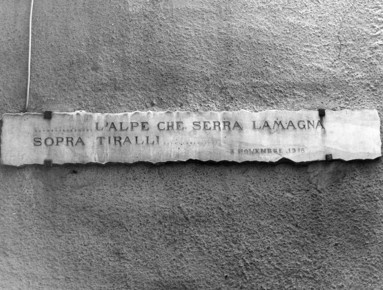 lapide - bottega toscana (sec. XX)