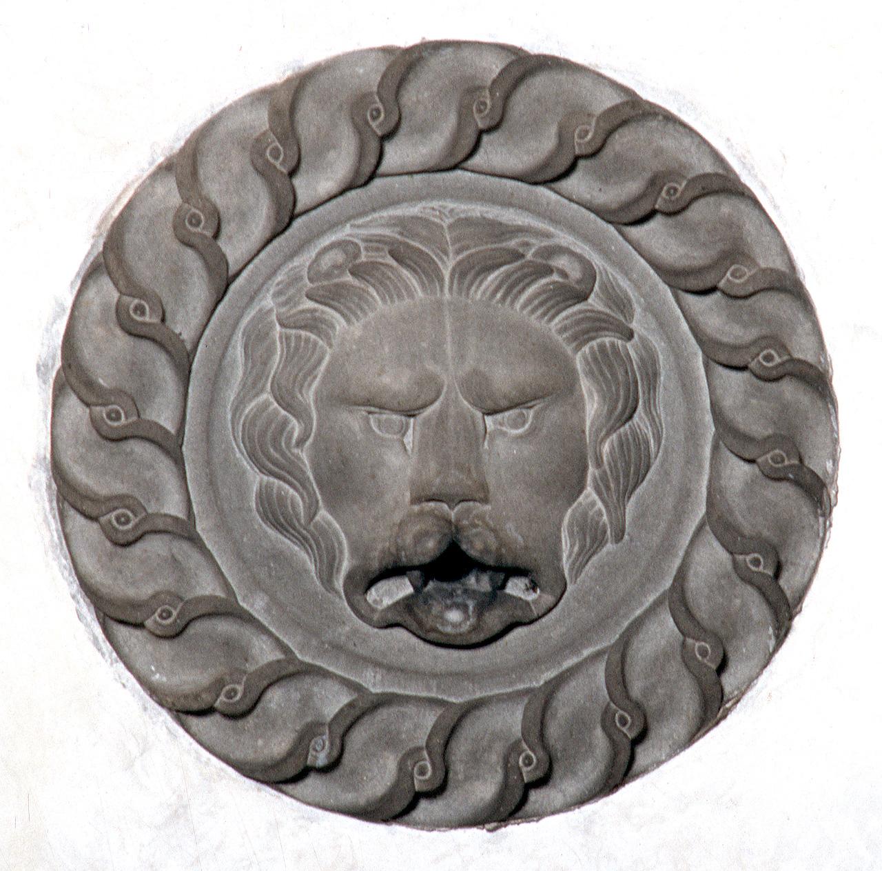 testa di leone (chiave di volta) - produzione fiorentina (sec. XV)