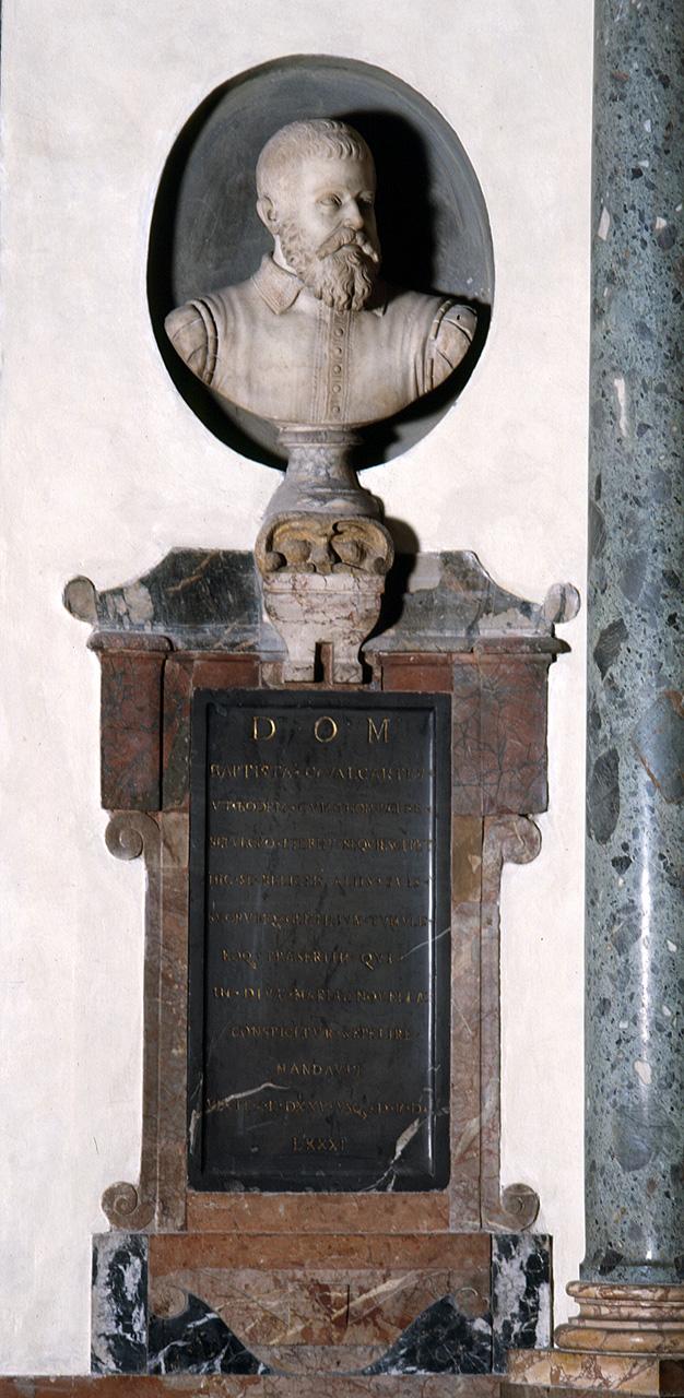 busto ritratto di Giovan Battista Cavalcanti (monumento funebre) di Da Montorsoli Giovanni Angelo (bottega) (sec. XVI)