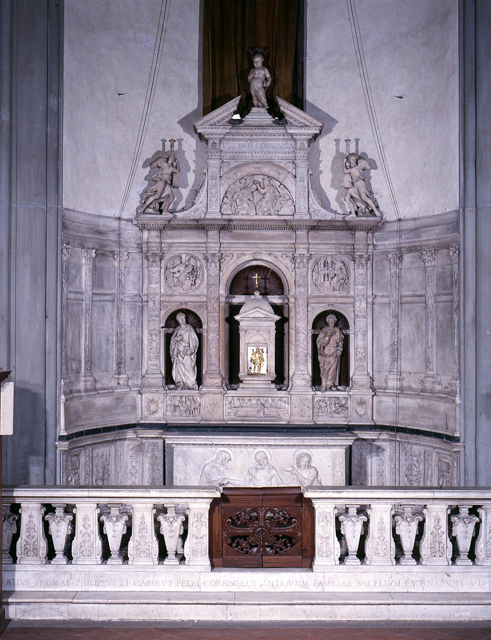 altare di Contucci Andrea detto Andrea Sansovino (e aiuti), Silvani Gherardo (cerchia) (sec. XVII) 