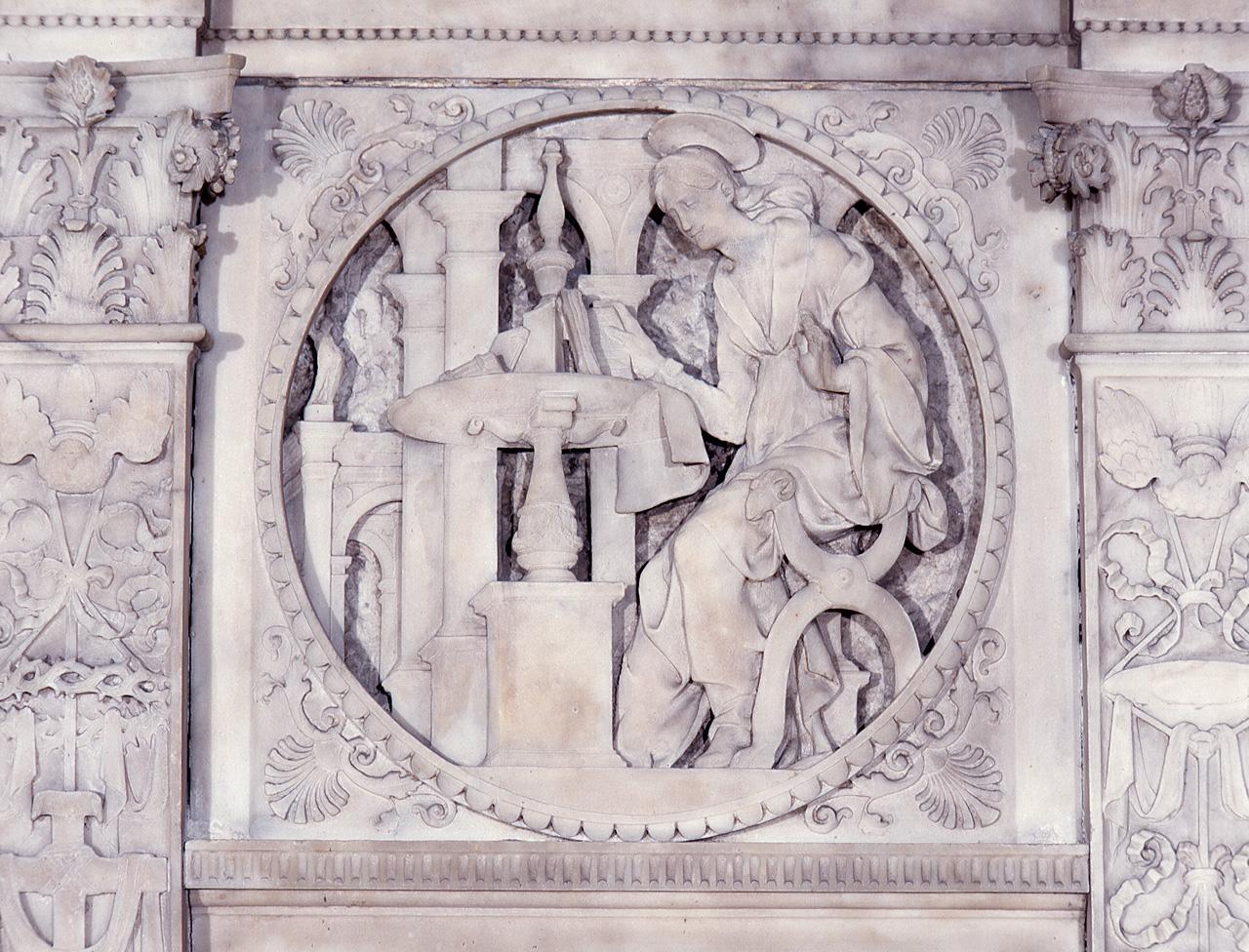 Madonna annunciata (rilievo) di Contucci Andrea detto Andrea Sansovino (e aiuti), Silvani Gherardo (cerchia) (sec. XV)