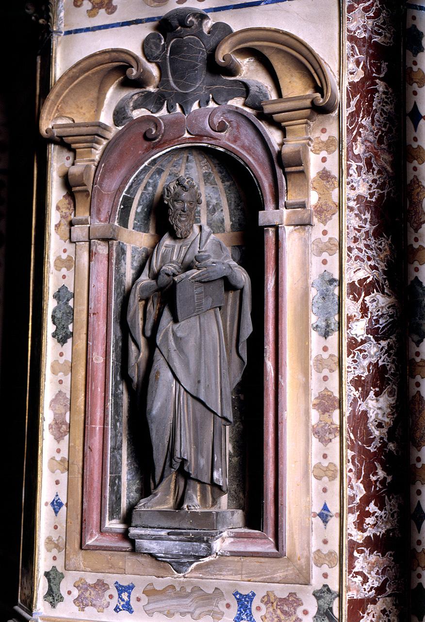 San Giovanni Evangelista (statuetta) di Caccini Giovan Battista, Susini Francesco (bottega), Portigiani Domenico fra (bottega) - produzione fiorentina (secc. XVI/ XVII)