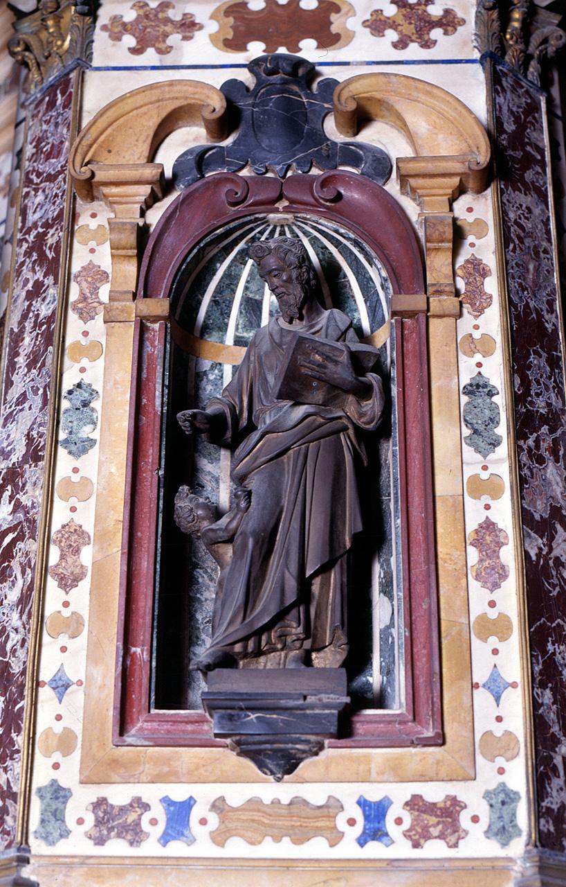 San Matteo (statuetta) di Caccini Giovan Battista, Susini Francesco (bottega), Portigiani Domenico fra (bottega) (secc. XVI/ XVII)