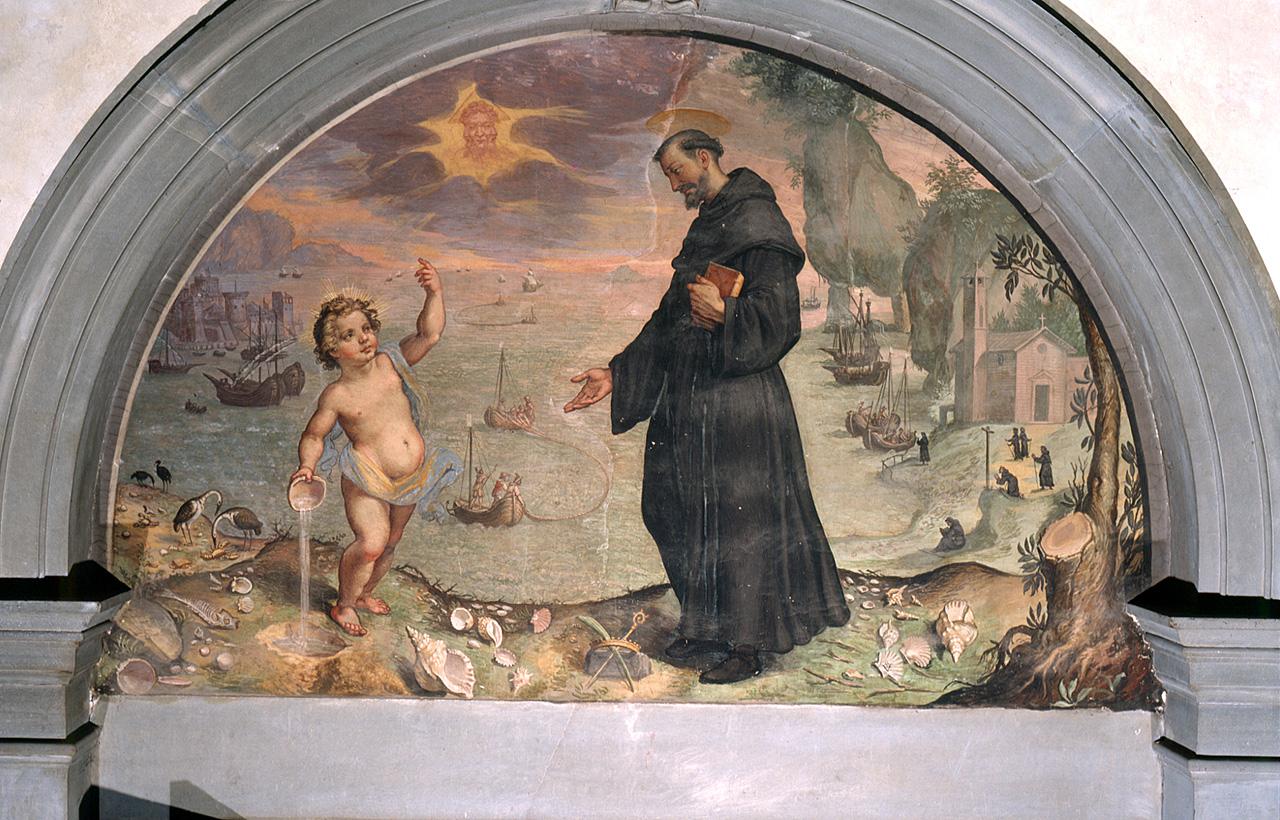 visione di Sant'Agostino (dipinto) di Giuochi Ulisse (sec. XVII)