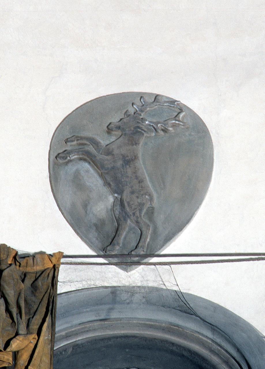 stemma gentilizio della famiglia Corbinelli (rilievo) - produzione toscana (seconda metà sec. XV)