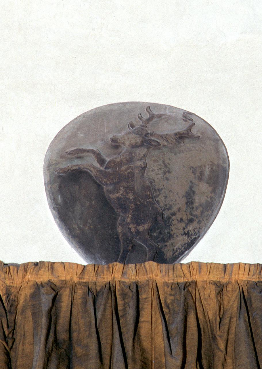 stemma gentilizio della famiglia Corbinelli (rilievo) - produzione toscana (seconda metà sec. XV)