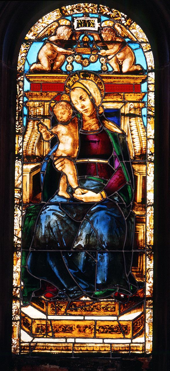 Madonna con Bambino (vetrata) - bottega fiorentina (ultimo quarto sec. XV)