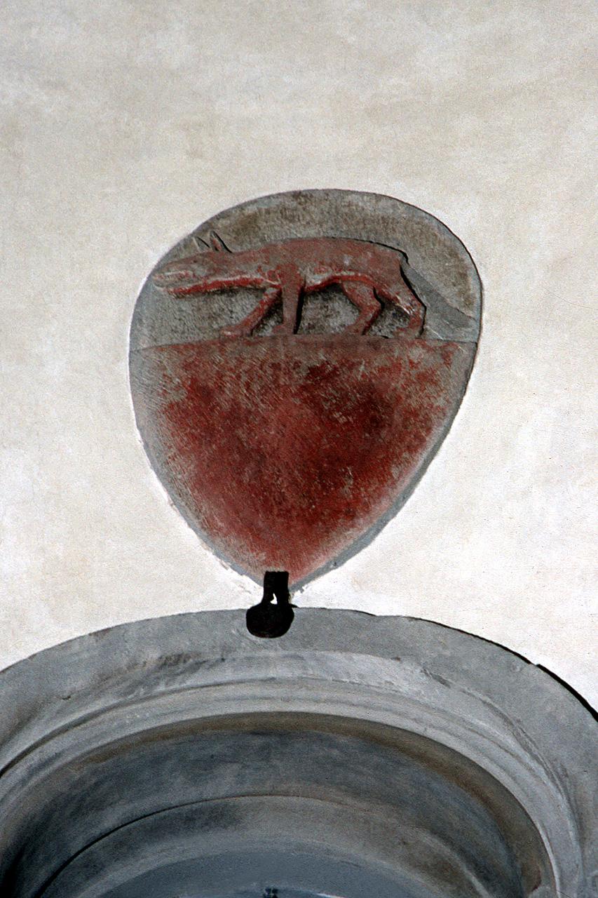 stemma gentilizio della famiglia Biliotti (rilievo) - produzione toscana (seconda metà sec. XV)