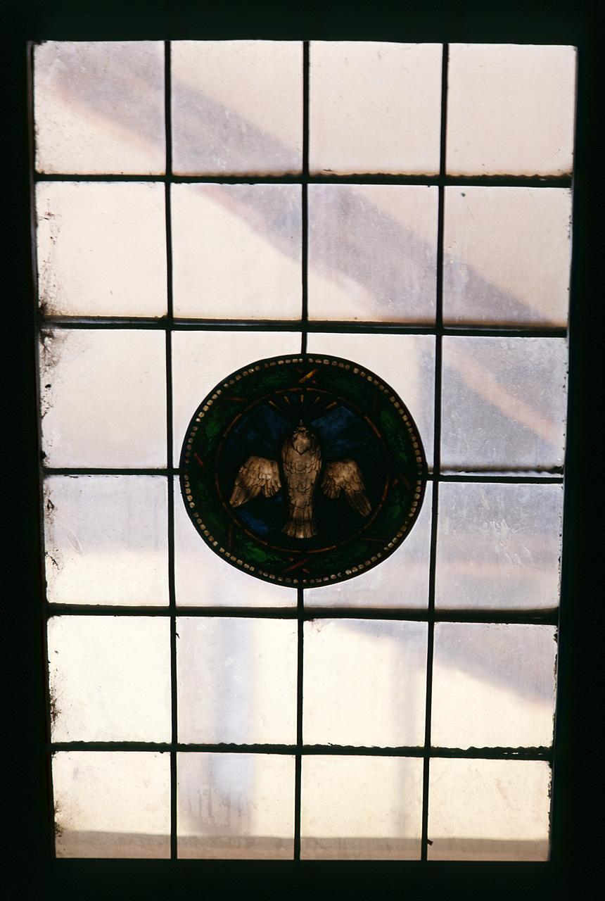 colomba dello Spirito Santo (vetrata, serie) - manifattura toscana (fine sec. XV)