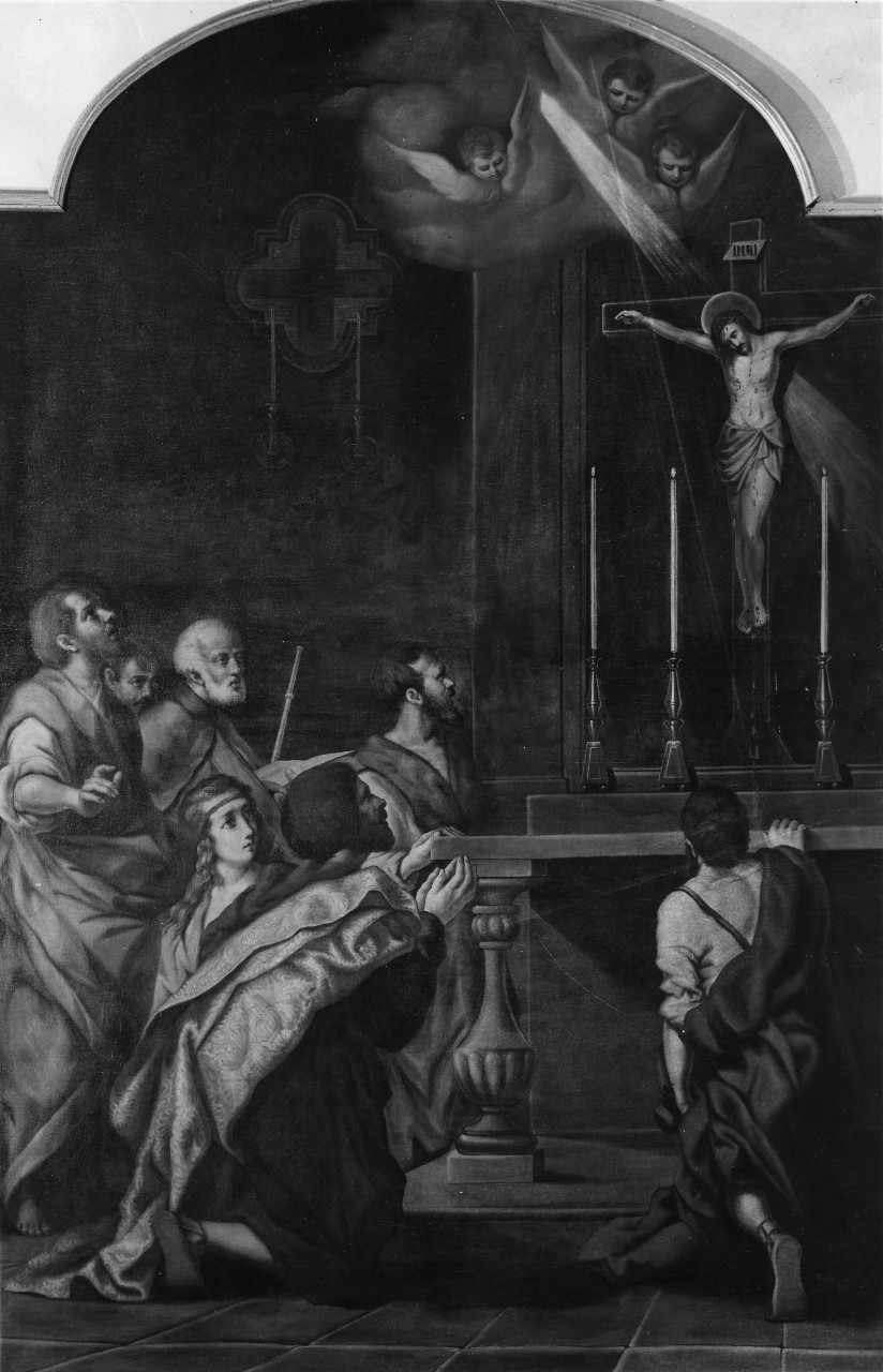 miracolo di Cristo crocifisso (dipinto) - ambito toscano (sec. XVIII)