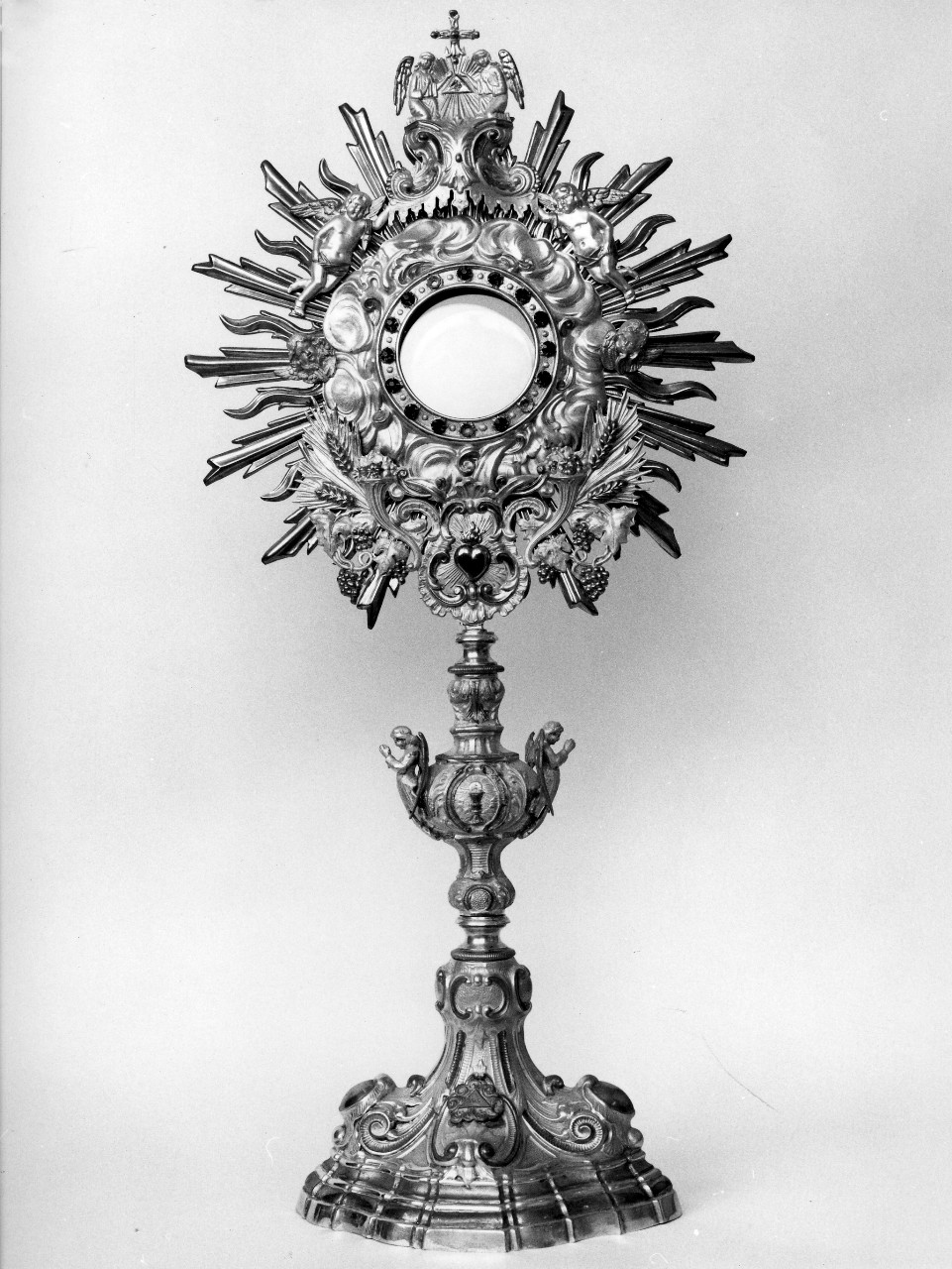 ostensorio - a raggiera - bottega toscana (prima metà sec. XX)