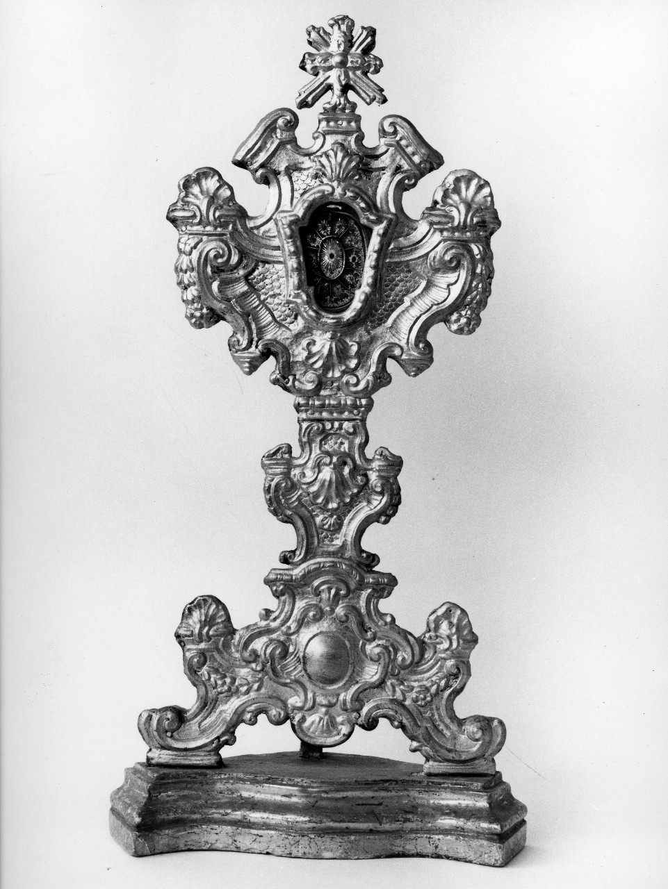 reliquiario - a ostensorio - bottega toscana (metà sec. XVIII)