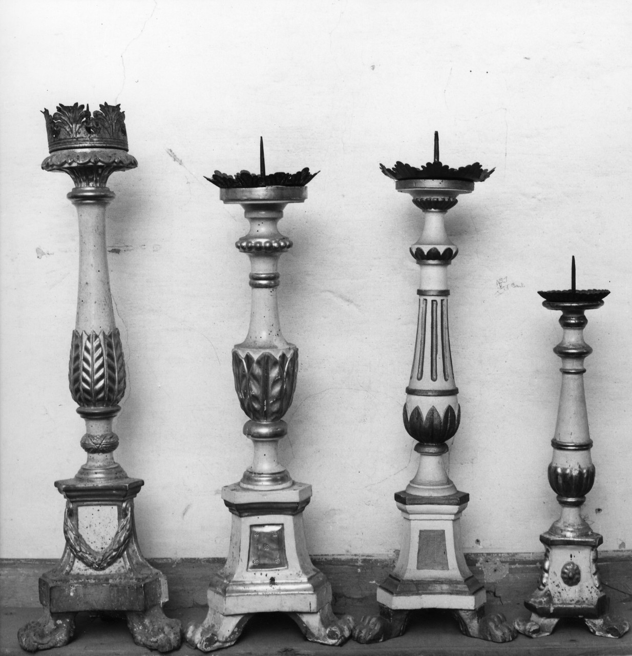 candelabro, serie - bottega toscana (sec. XIX)
