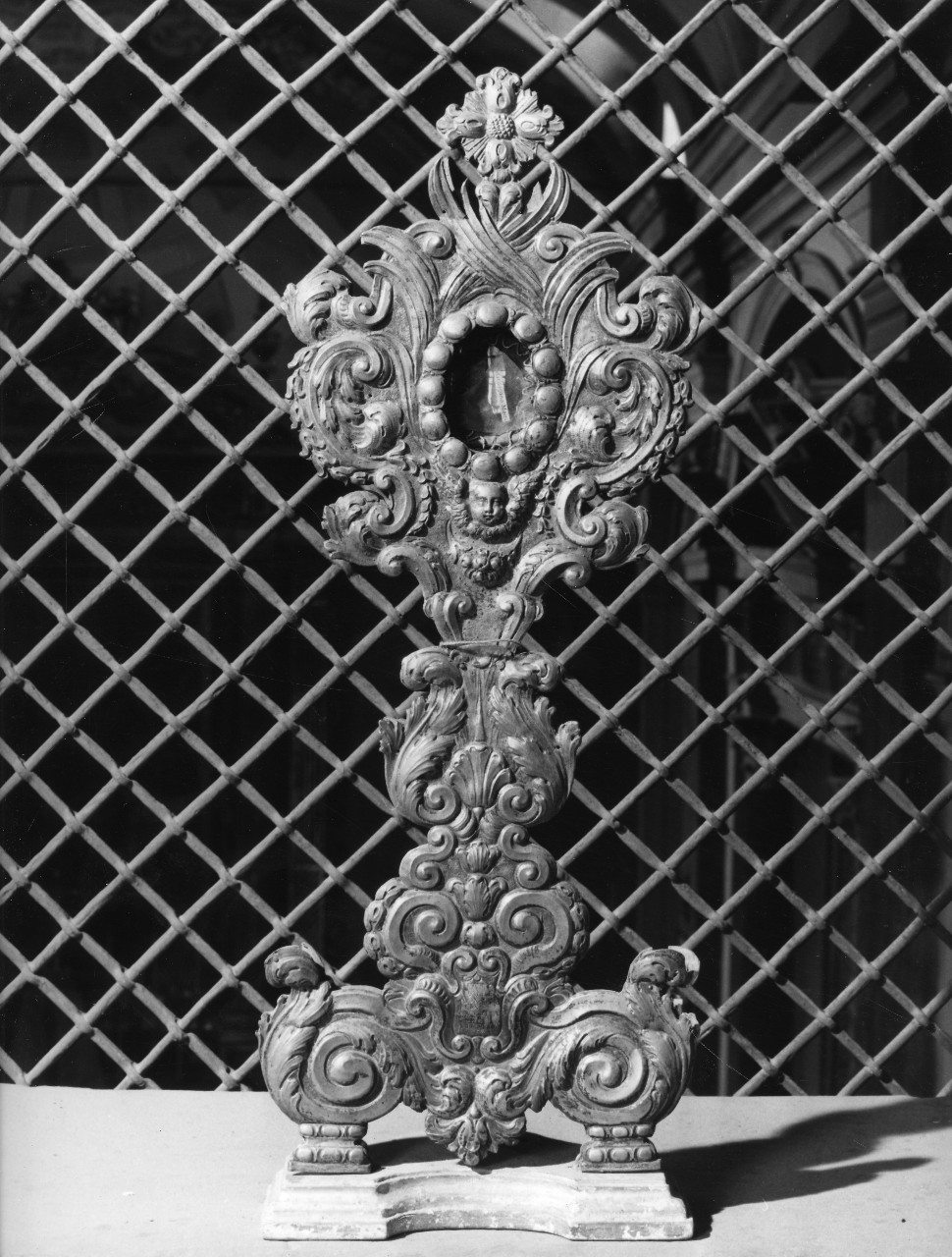 reliquiario - a ostensorio - bottega toscana (sec. XVIII)