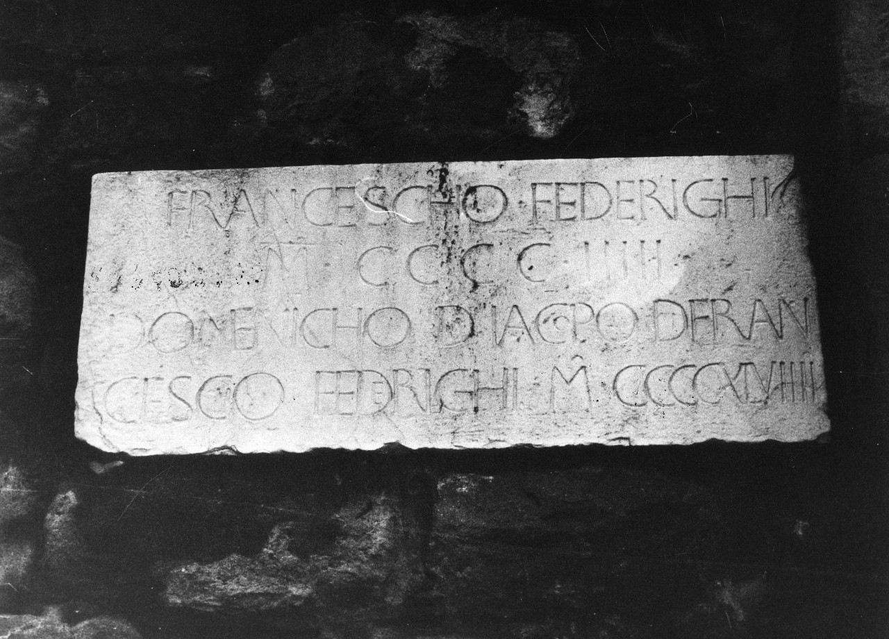 lapide - manifattura toscana (sec. XV)