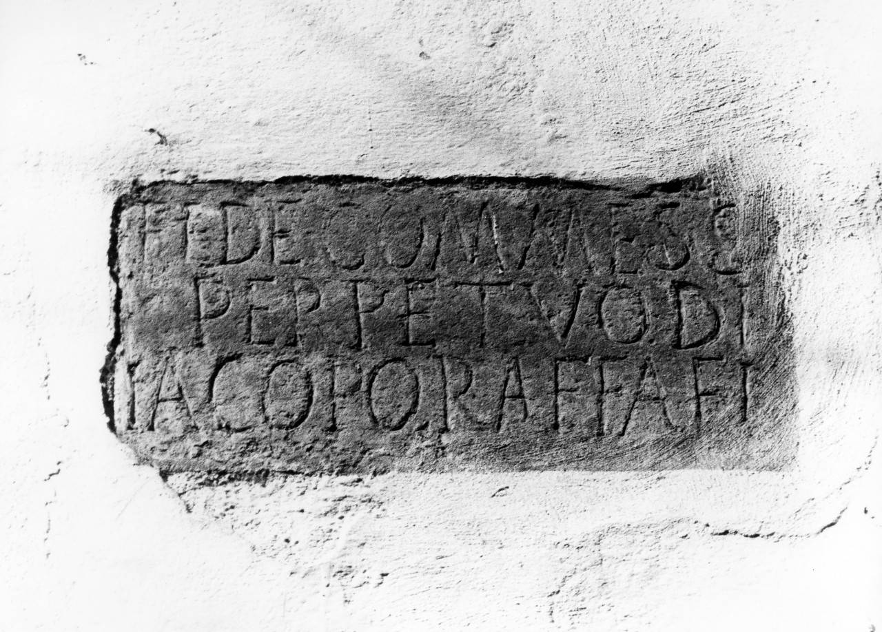 lapide - manifattura toscana (sec. XVIII)