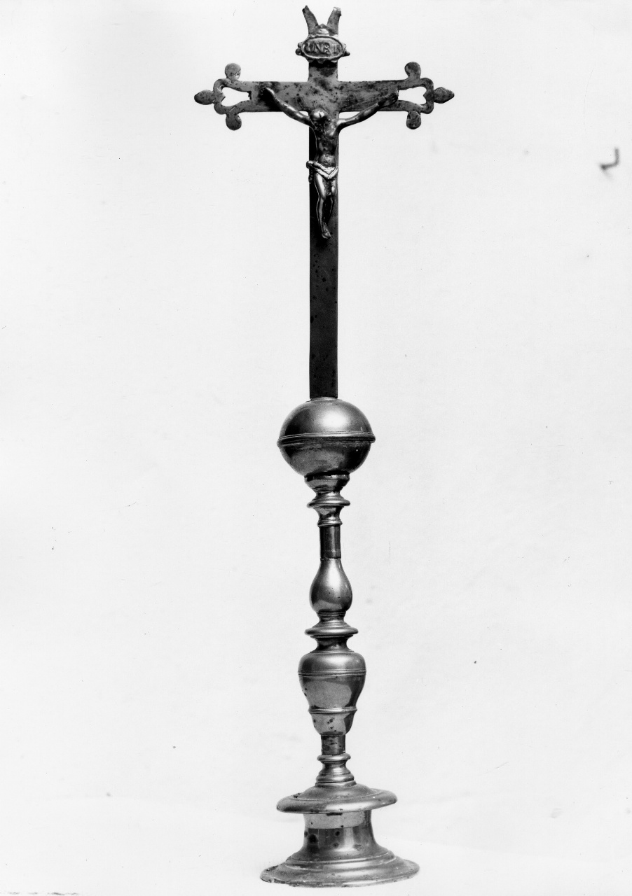 Cristo crocifisso (candeliere da chiesa) - manifattura toscana (sec. XVII)