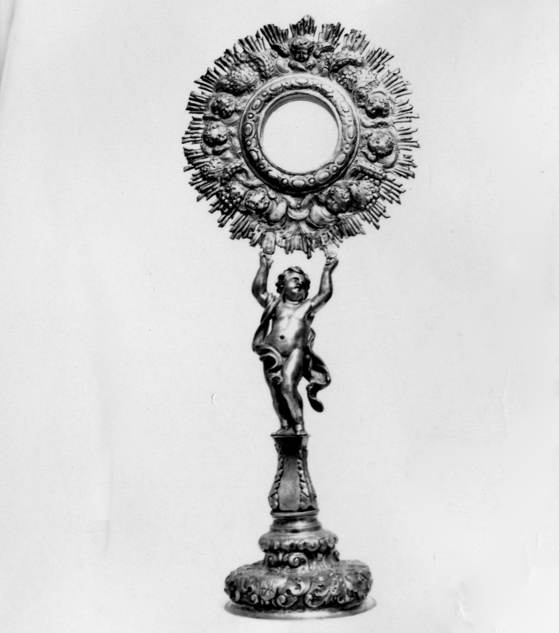 ostensorio - a raggiera - manifattura fiorentina (fine/inizio secc. XVII/ XVIII)