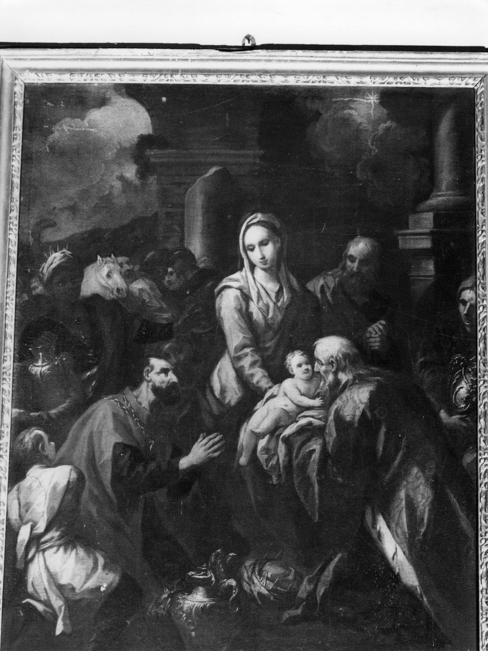 adorazione dei Re Magi (dipinto) di Dandini Pietro (attribuito) (fine/inizio secc. XVII/ XVIII)