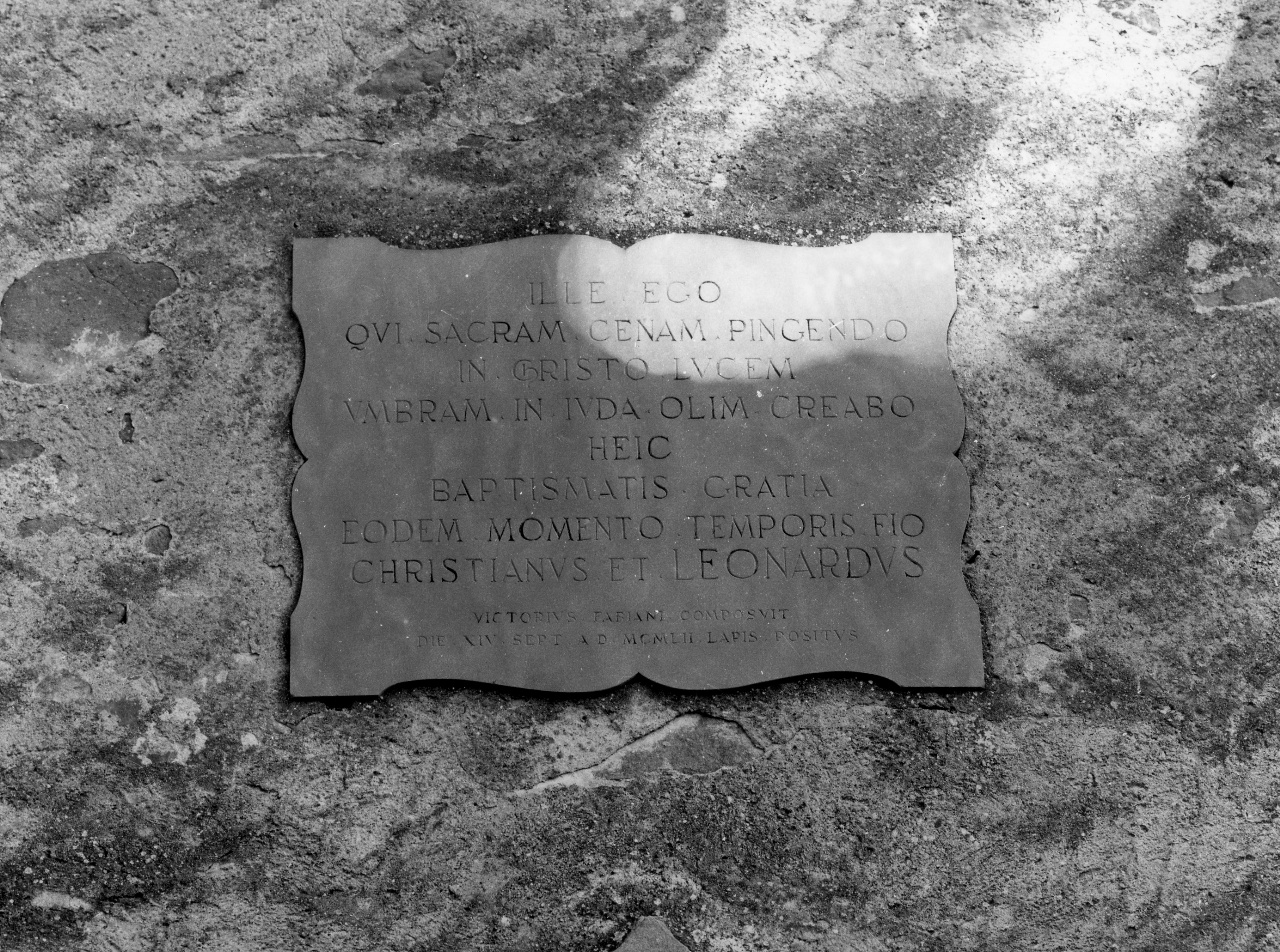 lapide - bottega toscana (sec. XX)