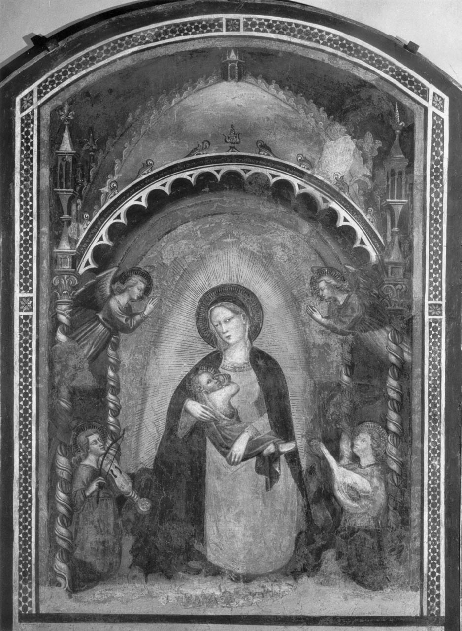Madonna dell'umiltà e angeli (dipinto) di Scannabecchi Lippo di Dalmasio (sec. XIV)
