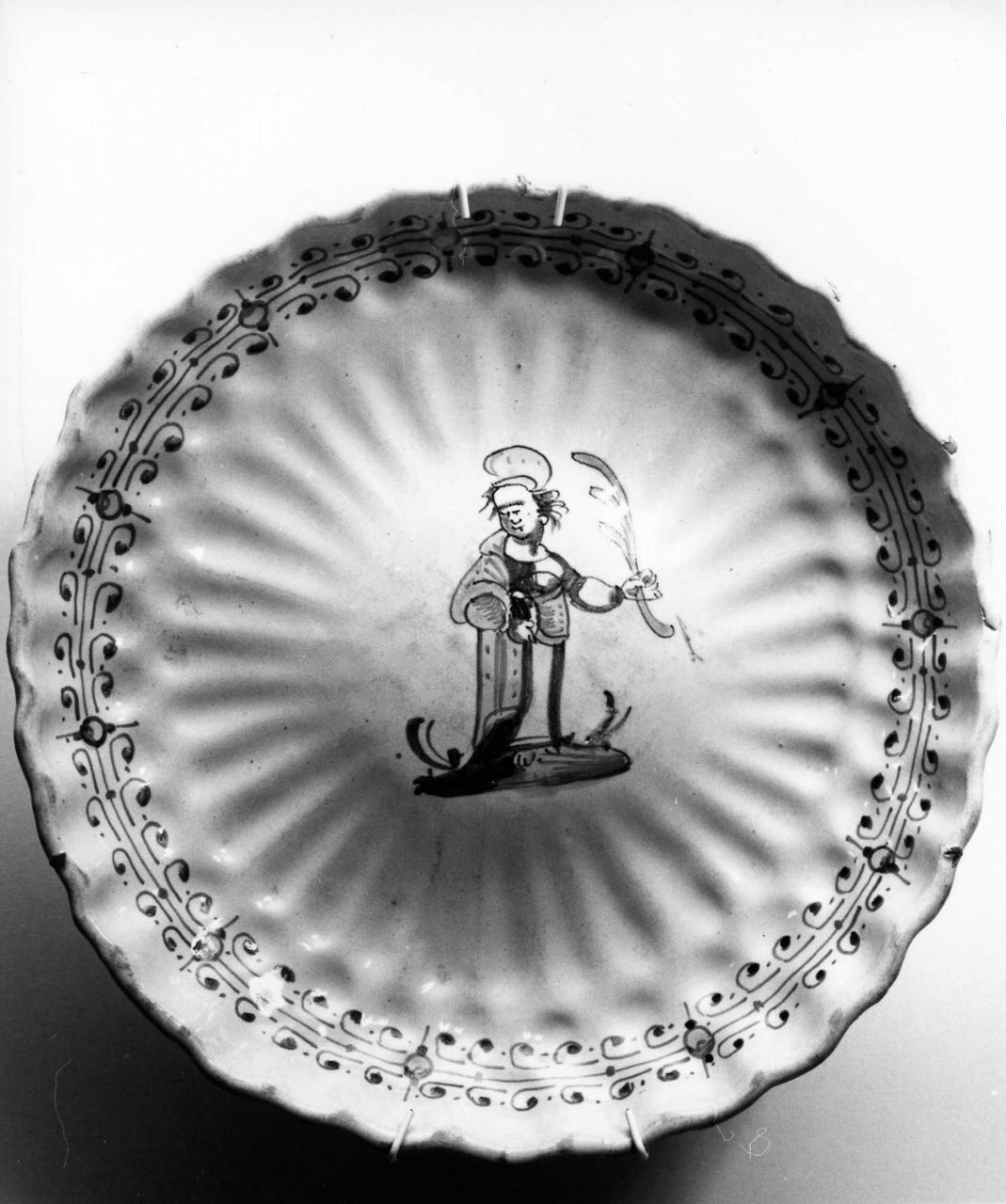 Santa Caterina d'Alessandria (crespina) - manifattura di Deruta (fine sec. XVI)