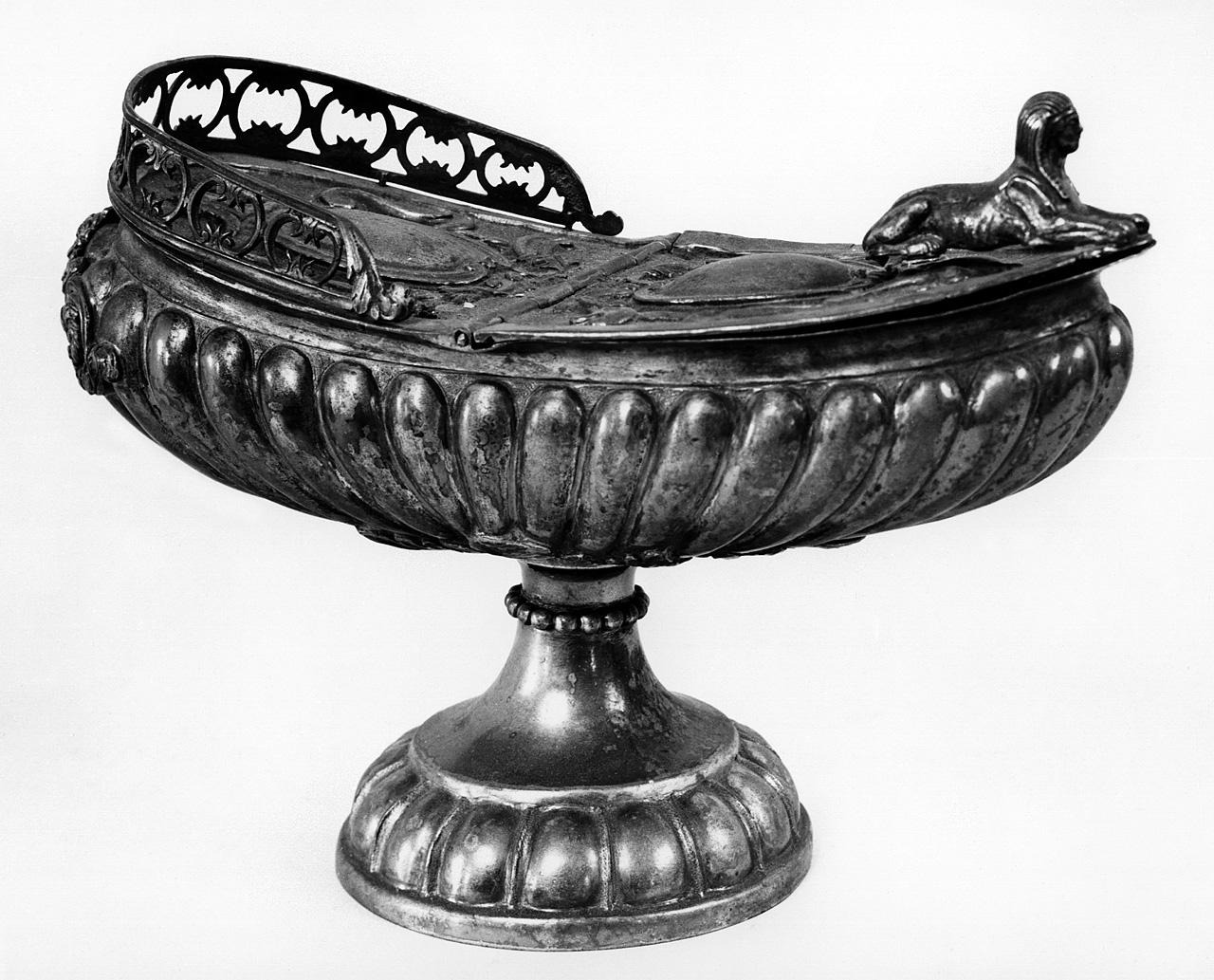 navicella portaincenso - bottega toscana (metà sec. XIX)