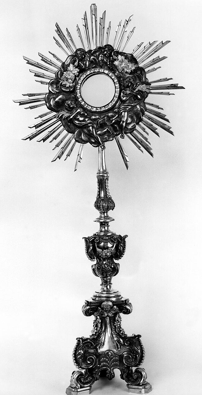 ostensorio - a raggiera - bottega toscana (sec. XIX)