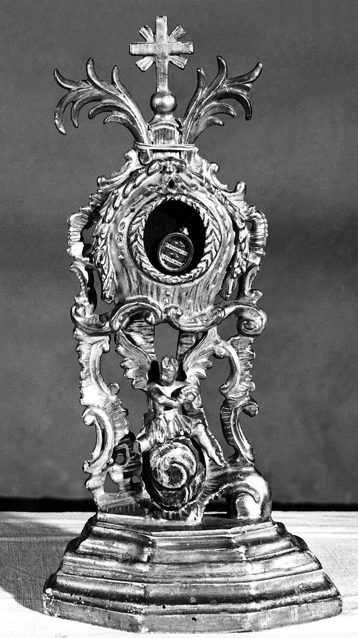 reliquiario - a ostensorio - bottega toscana (prima metà sec. XVIII)