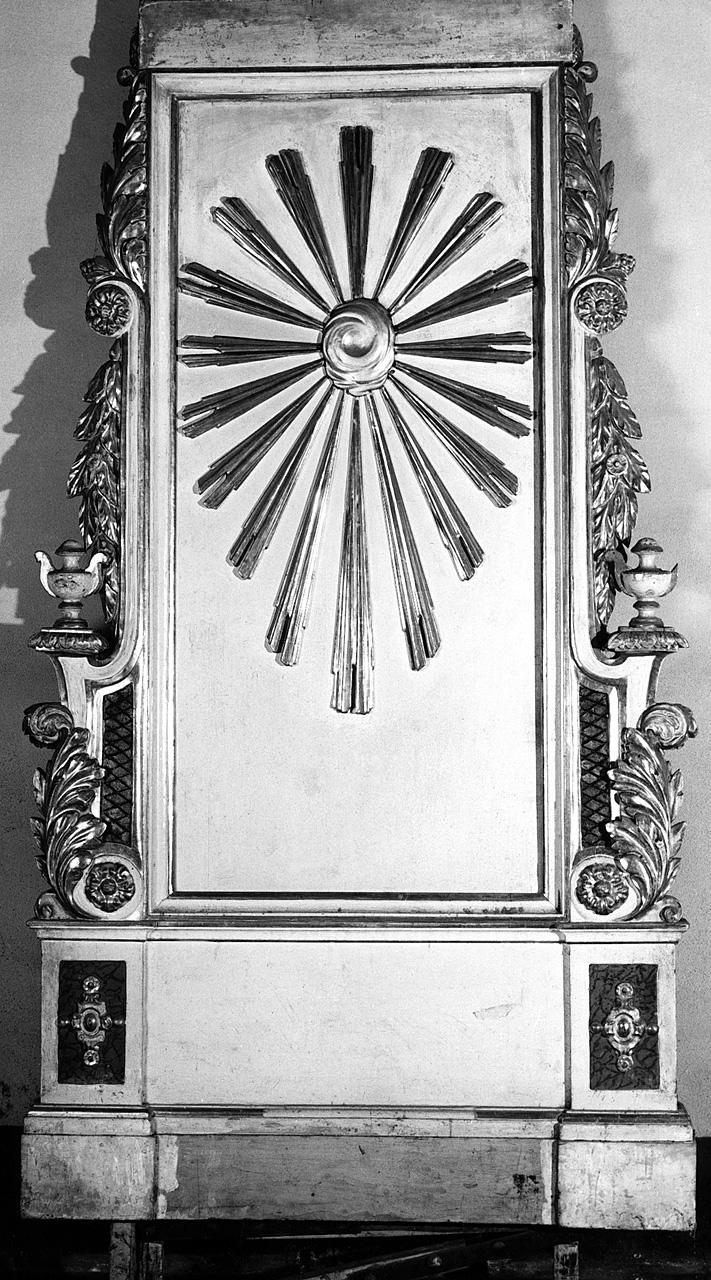 tronetto per esposizione eucaristica - bottega toscana (metà sec. XIX)