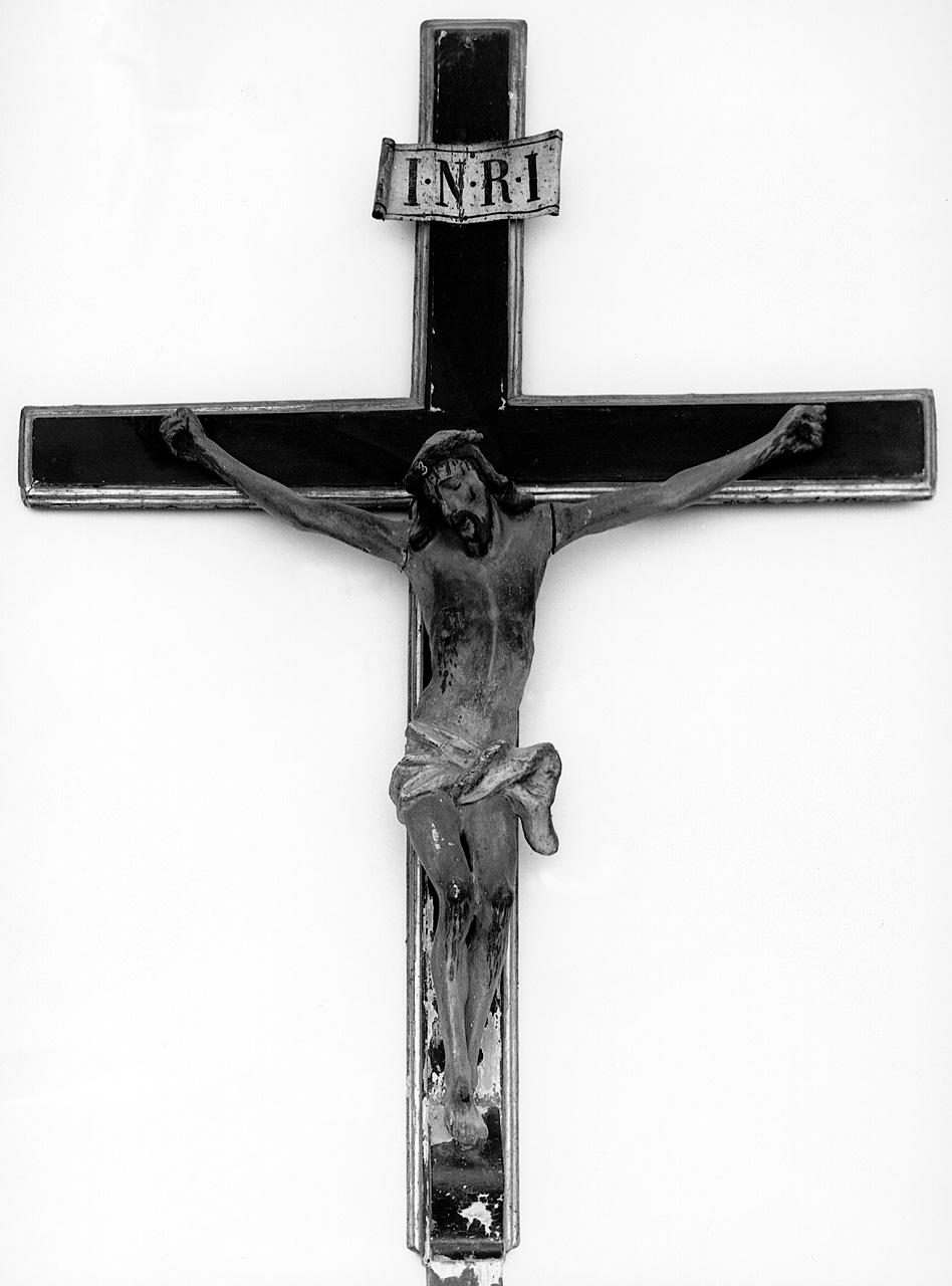 Cristo crocifisso (croce processionale) - bottega toscana (seconda metà sec. XVIII)