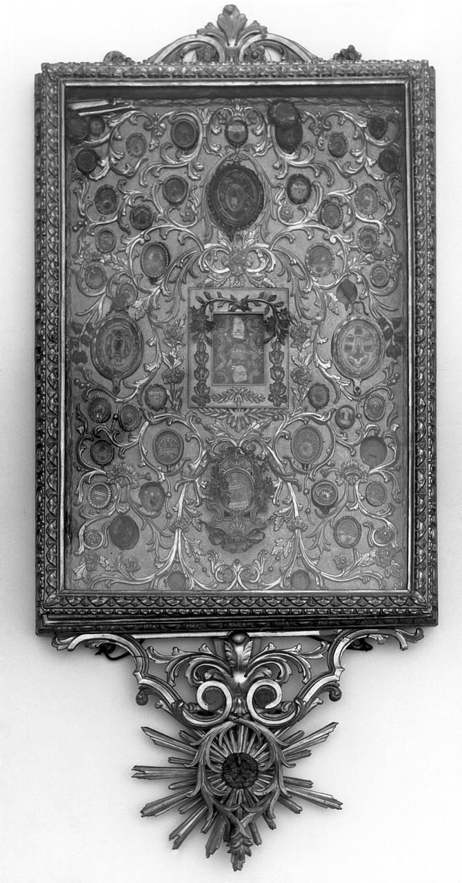 reliquiario a teca - bottega toscana (seconda metà sec. XIX)