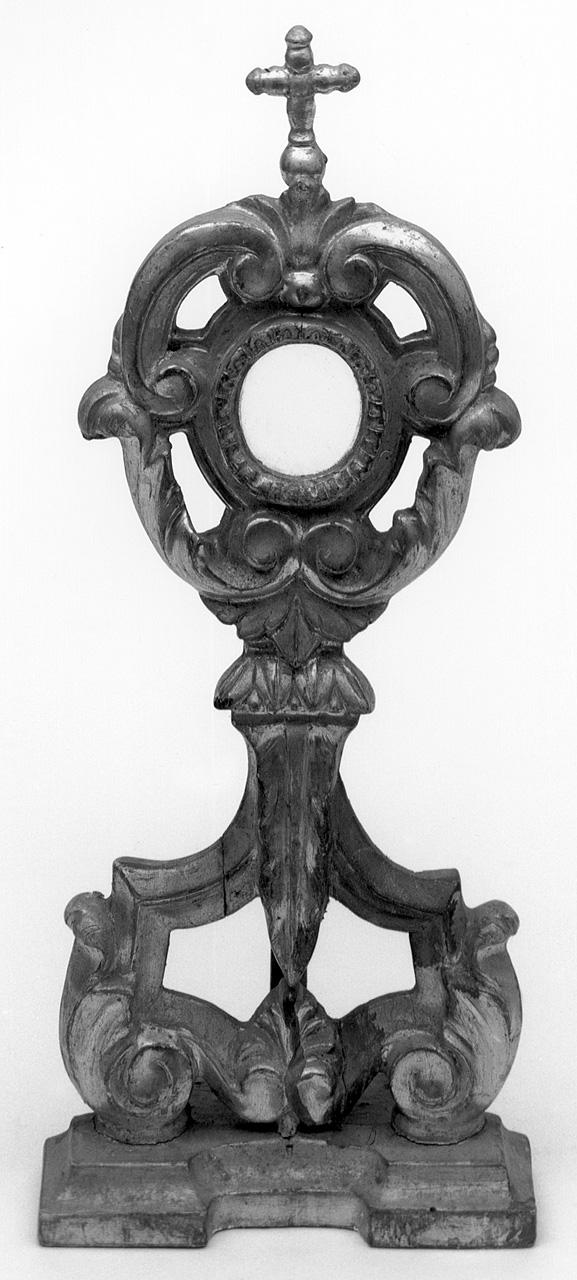 reliquiario - a ostensorio - bottega toscana (seconda metà sec. XVIII)