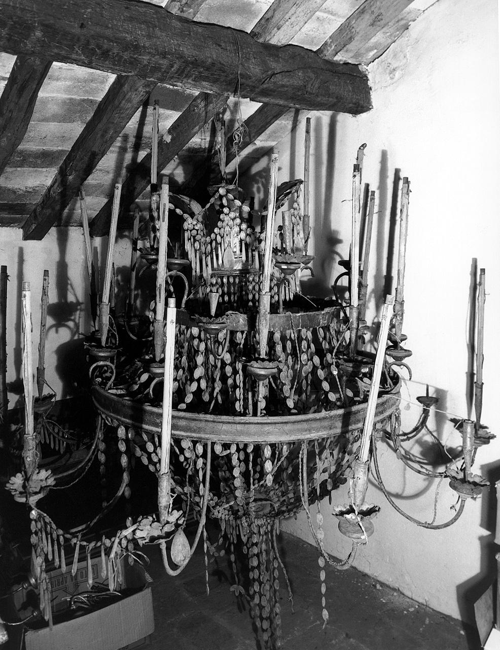 lampadario - a bracci - bottega toscana (seconda metà sec. XIX)