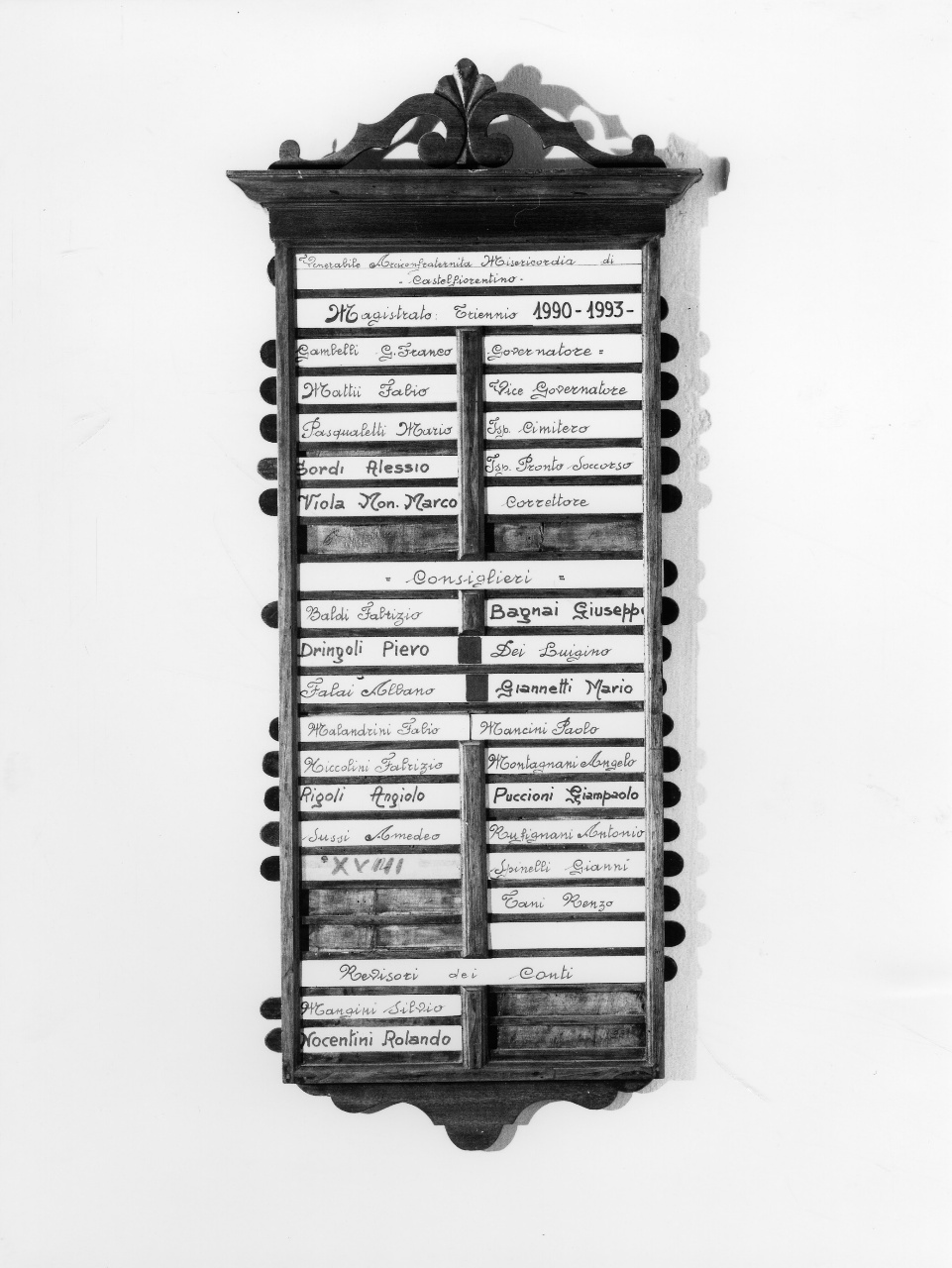 tabella di confraternita - bottega toscana (prima metà sec. XX)