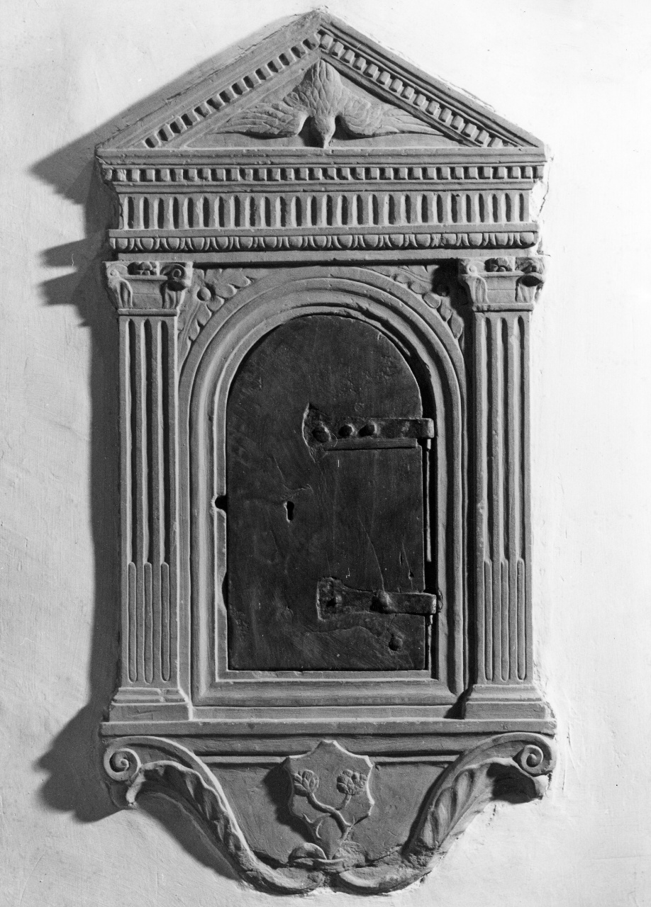 mostra di tabernacolo - bottega fiorentina (prima metà sec. XVI)