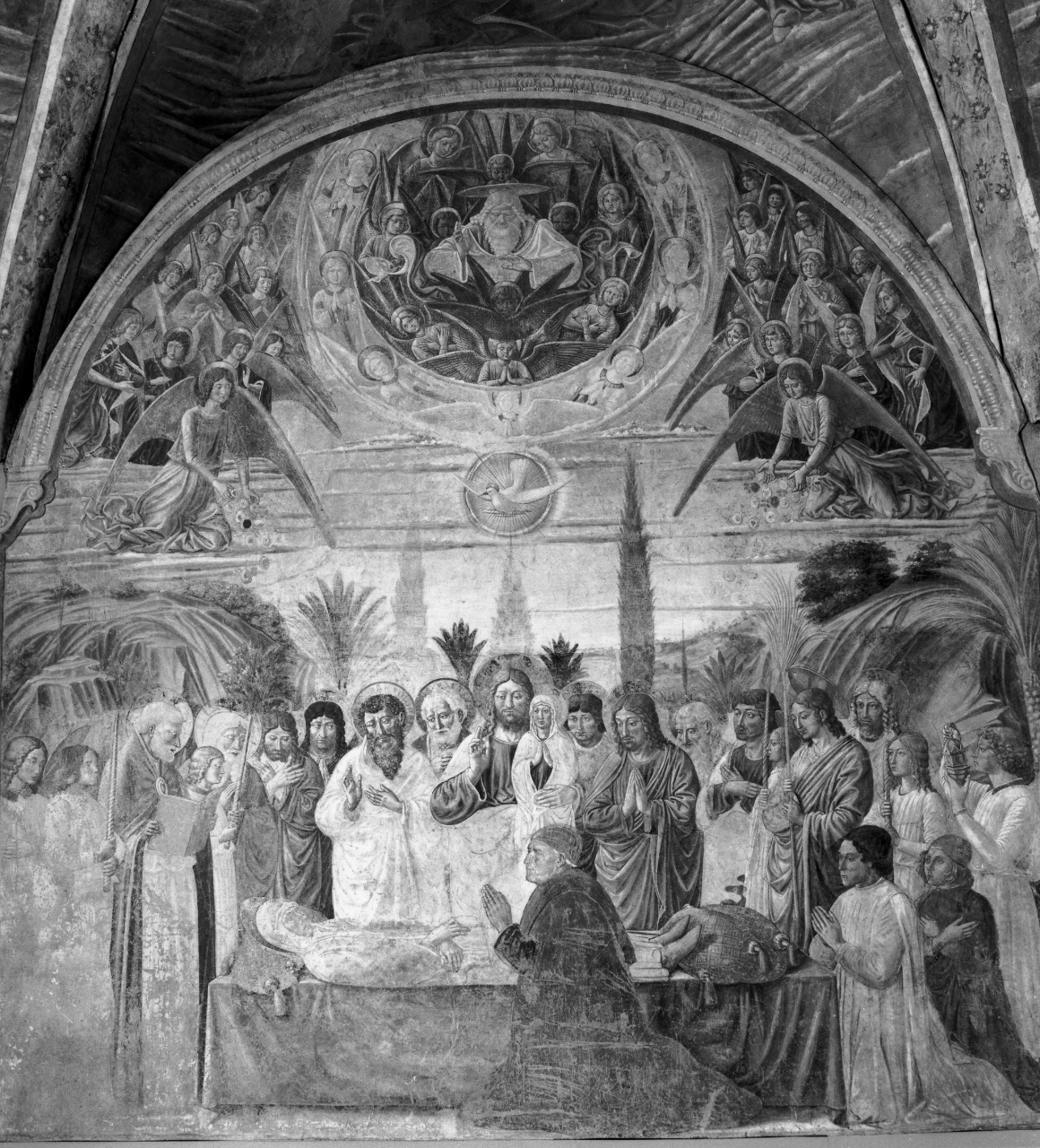transito della Madonna (dipinto, elemento d'insieme) di Gozzoli Benozzo (e aiuti) (sec. XV)
