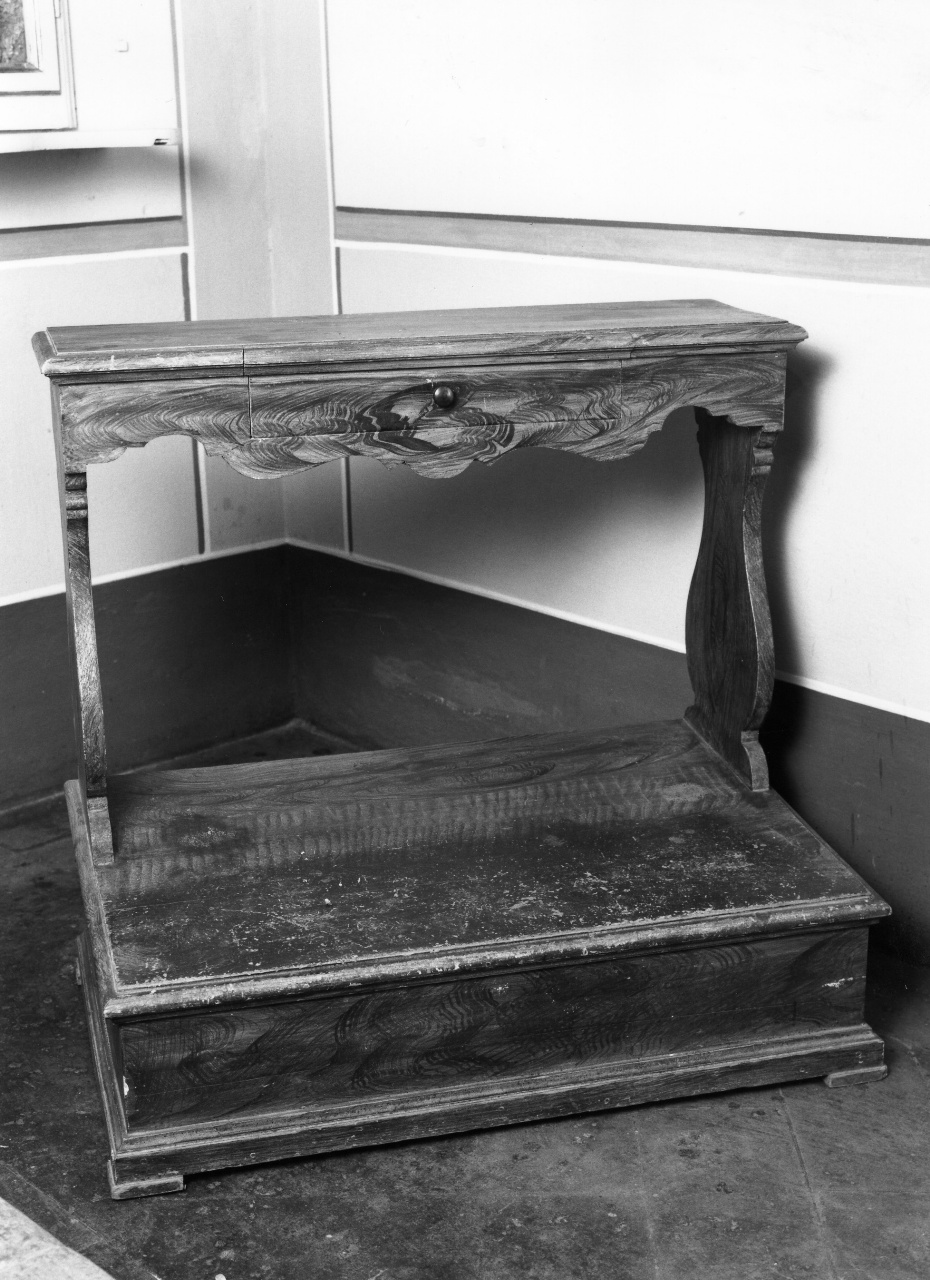 inginocchiatoio - produzione toscana (fine/inizio secc. XIX/ XX)