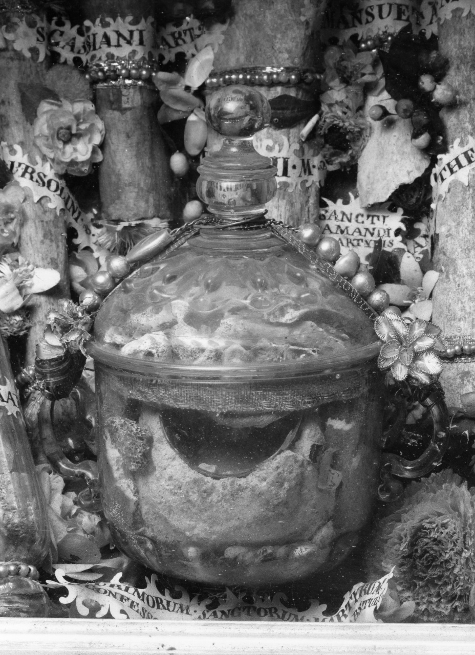 reliquiario - a vaso - produzione toscana (seconda metà sec. XVIII)