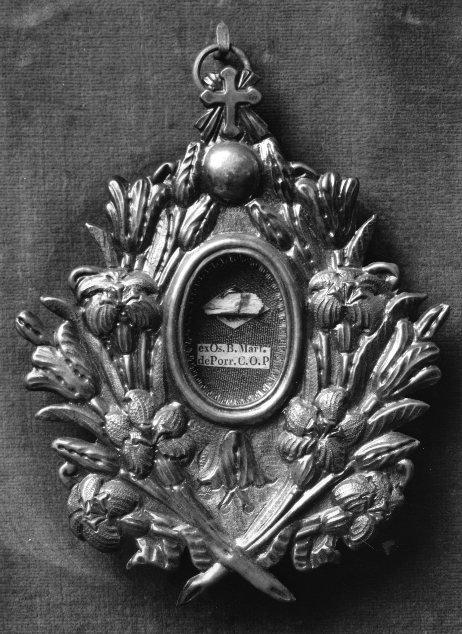 reliquiario a capsula - produzione italiana (prima metà sec. XIX)