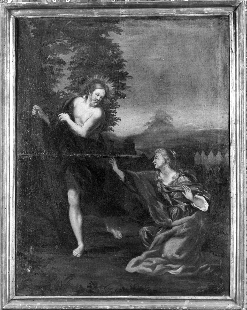 apparizione di Cristo risorto a Santa Maria Maddalena (dipinto) - ambito toscano (sec. XVIII)