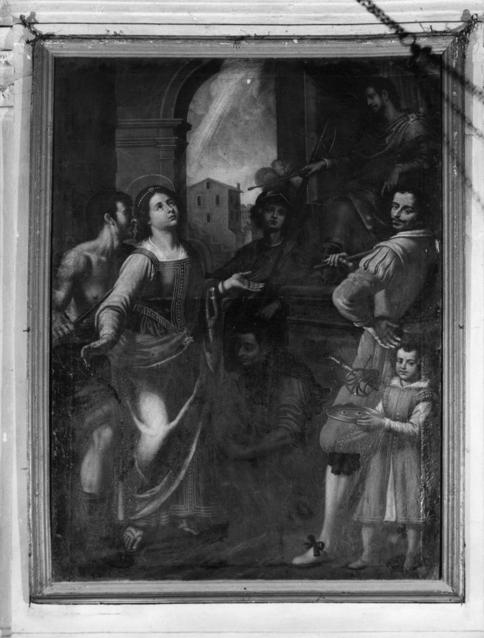 martirio di Santa Lucia (dipinto) - ambito fiorentino (sec. XVII)