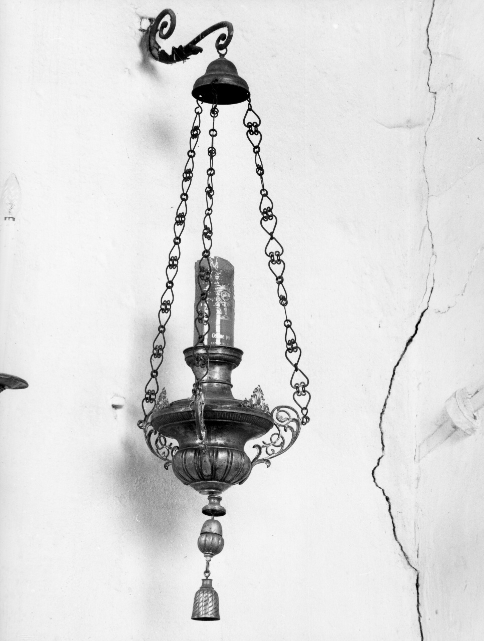 lampada - manifattura toscana (fine/inizio secc. XIX/ XX)