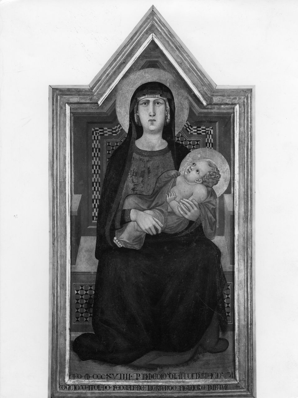 Madonna di Vico l'Abate, Madonna con Bambino (dipinto) di Lorenzetti Ambrogio (attribuito) (sec. XIV)